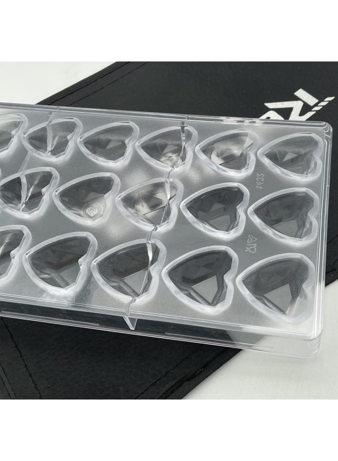 Heart Chocolate Mold Polycarbonate Chocolate Mould 1432 Transparent - Image 5