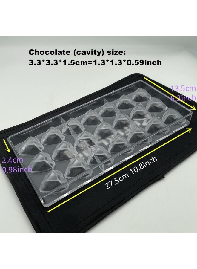 Heart Chocolate Mold Polycarbonate Chocolate Mould 1432 Transparent - Image 2