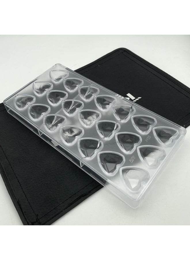 Heart Chocolate Mold Polycarbonate Chocolate Mould 1432 Transparent - Image 3