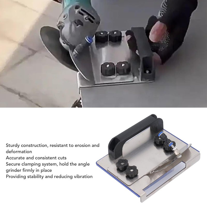 LICAEVEY 45 Degree Tile Chamfering Tool, Portable Adjustable Angle Grinder Stand Holder Base, Tile 45 Degree Chamfering Cutting Tool Bracket - Image 4