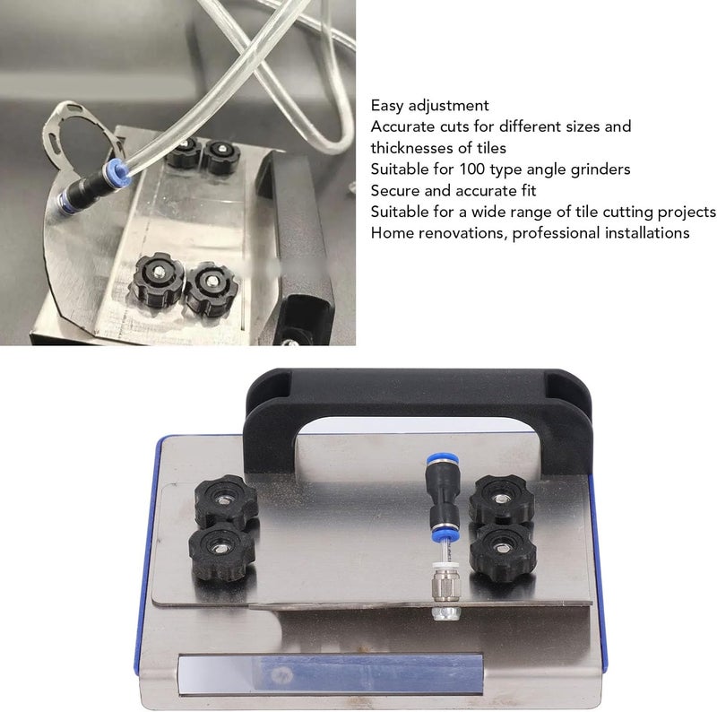 LICAEVEY 45 Degree Tile Chamfering Tool, Portable Adjustable Angle Grinder Stand Holder Base, Tile 45 Degree Chamfering Cutting Tool Bracket - Image 3