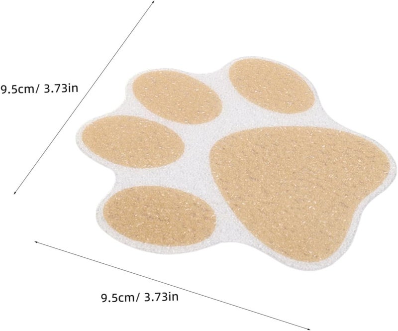 20pcs Non-Slip Bathtub Stickers with Paw Print, Adhesive Bathroom Safety Strips, Anti-Slip Tub Decals for ’ Shower and Bath - Image 2