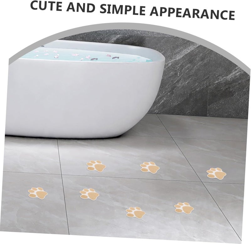 20pcs Non-Slip Bathtub Stickers with Paw Print, Adhesive Bathroom Safety Strips, Anti-Slip Tub Decals for ’ Shower and Bath - Image 5
