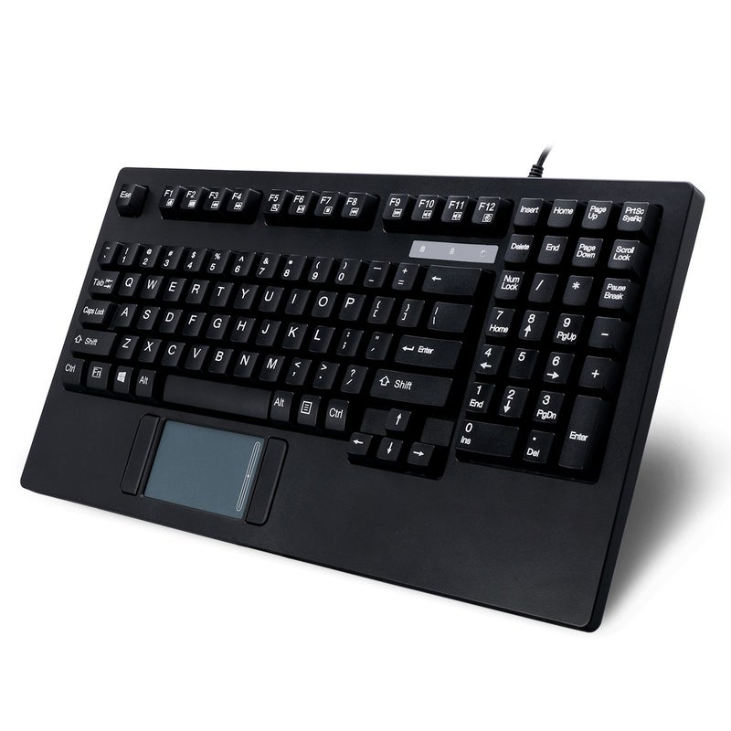 Adesso AKB425UB Easytouch Rackmount USB Touchpad Keyboard Black