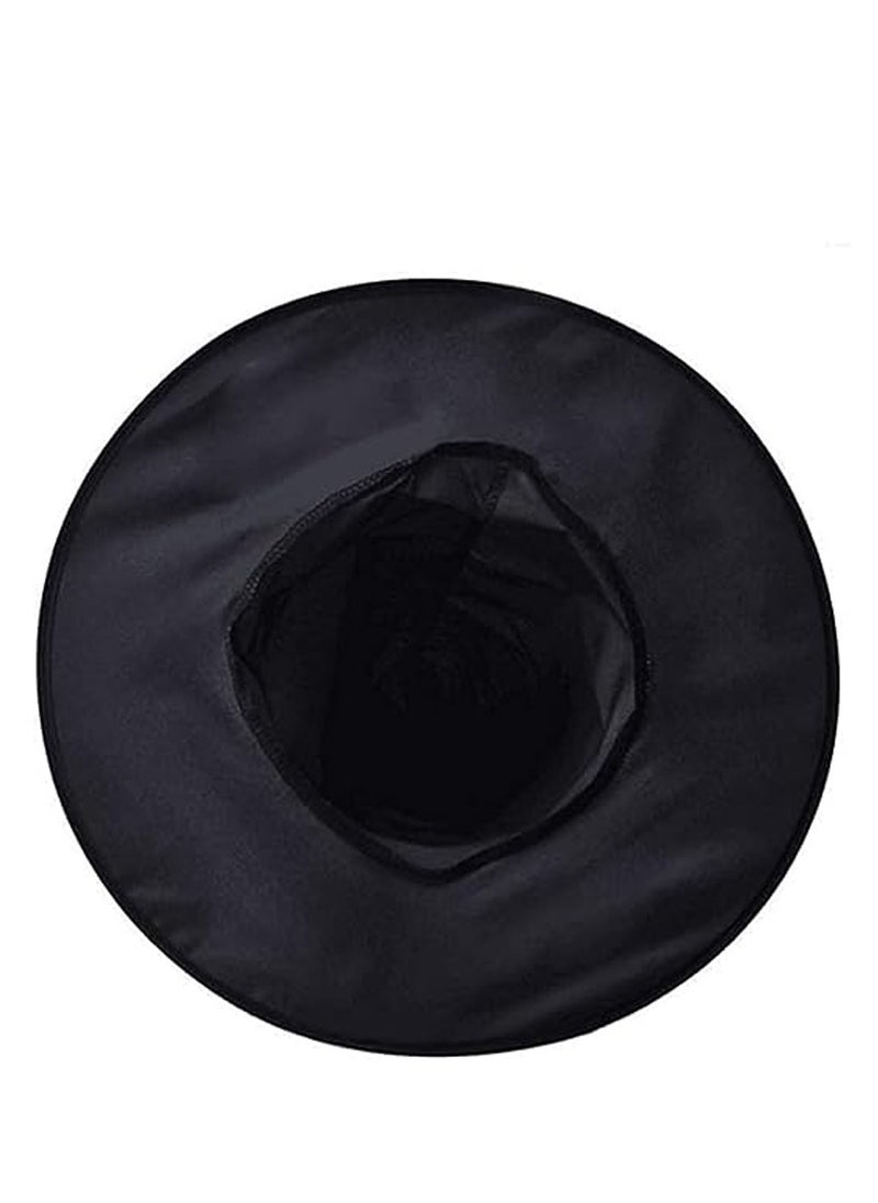 Brain Giggles Brain Giggles Witch Hat Mesh Adult Children Wizard Witch Hat for Masquerade Party Cosplay Accessory - Black  - Image 4