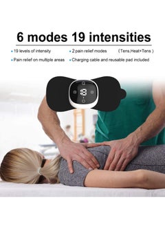 SYOSI Wireless TENS Machine for Pain Relief Unit Heated Rechargeable Muscle Stimulator Portable EMS Massage Pain Management Device for Posterior Knee With Remote Control Sciatic Relief and Joint Comfort  - Image 4