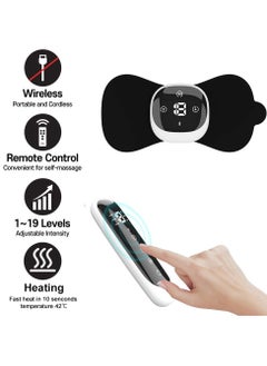 SYOSI Wireless TENS Machine for Pain Relief Unit Heated Rechargeable Muscle Stimulator Portable EMS Massage Pain Management Device for Posterior Knee With Remote Control Sciatic Relief and Joint Comfort  - Image 2