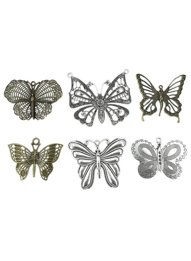 Kinteshun Assorted Butterfly Charm Pendant Connector For Diy Jewelry Making Findings(21Pcsbig Size) - Image 3