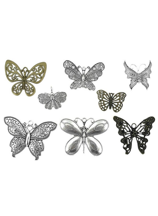 Kinteshun Assorted Butterfly Charm Pendant Connector For Diy Jewelry Making Findings(21Pcsbig Size) - Image 4