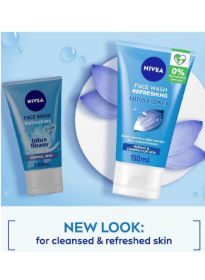 Nivea Nivea lotus flower refreshing face wash 150 ml...  - Image 3