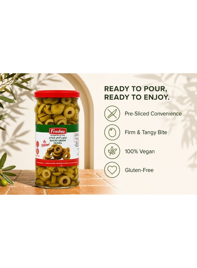 Freshia Sliced Green Olives 335g | Ready-to-Use Pre-Sliced Olives in Brine | Perfect for Pizza, Salad, Pasta & Sandwiches | Mediterranean Diet Staple | Vegan, Gluten-Free - Image 4