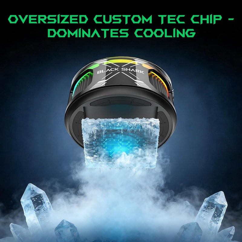 BLACK SHARK مبرد الهاتف المغناطيسي بلاك شارك 6 برو – شاشة ذكية، LEDs RGB، مروحة تبريد متحكم بها عبر التطبيق لجهاز iPhone MagSafe و Android - Image 5
