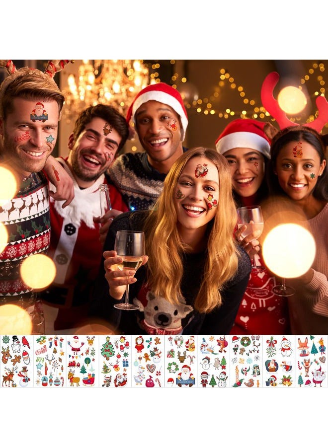 XIYOKA 42 Sheets Christmas Temporary Tattoos for Kids - 260+ PCS Christmas Tattoos Cute Designs for Merry Christmas Party Favors, Stocking Stuffer, Christmas Eve Gift, Tree Lights, Santa for Christmas Party - Image 3