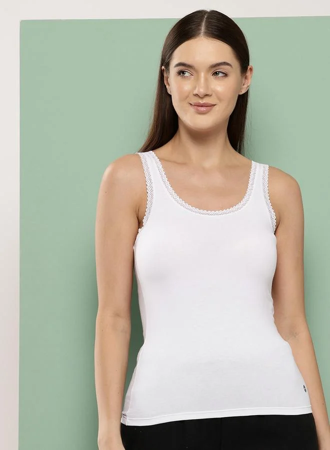 Leading Lady Leading Lady Pack of 2 - Cotton Lace Insert Camisole