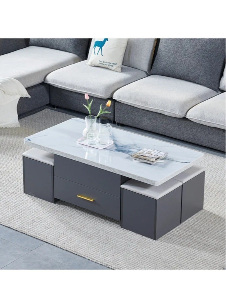 Generic Multifunctional Adjustable Height Modern Dining Table Set Coffee Table Set  - Image 2