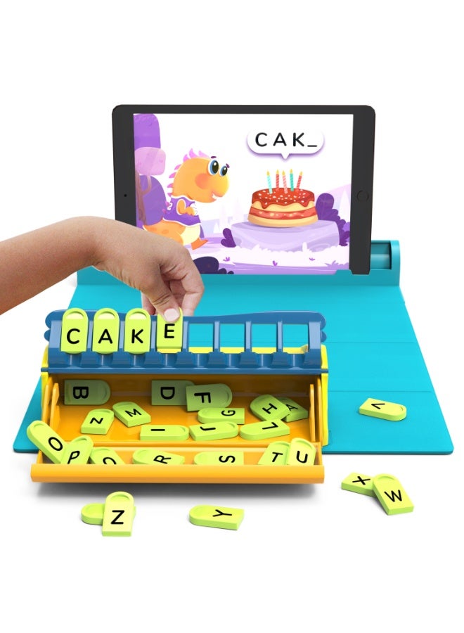 MiDeer Mideer Word Wiz (Kit+App) - Educational Word Game with 9 Learning Games, STEM Toy Gifts for Kids Age 4-8 Phonics, Spellings & Grammar 48 Alphabet Tiles Works with tabs/mobiles  - Image 3