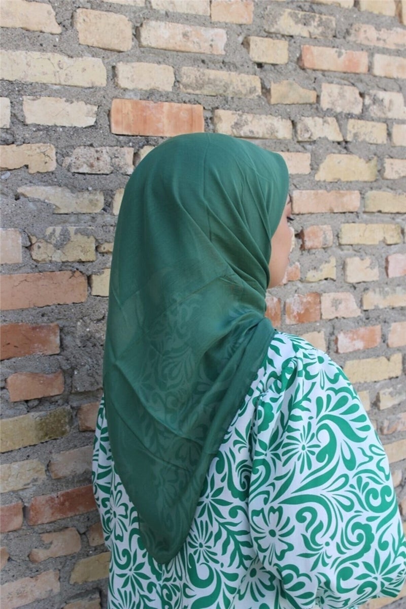 Eşarp Durağı Scarf Stop Plain Writing- Emerald  - Image 2