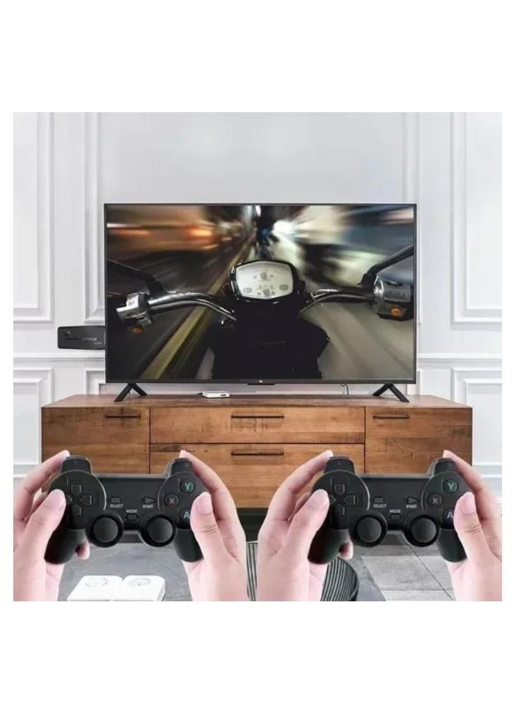 4K HD video game console, dual 2.4G wireless controllers, plug-and-play video game stick, built-in 10,000 games, retro handheld game console  - Image 2