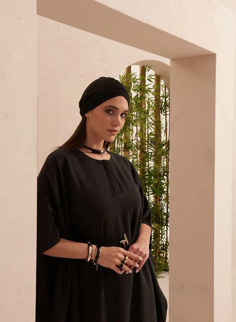 Turana Atash London Ameera Kaftan Black