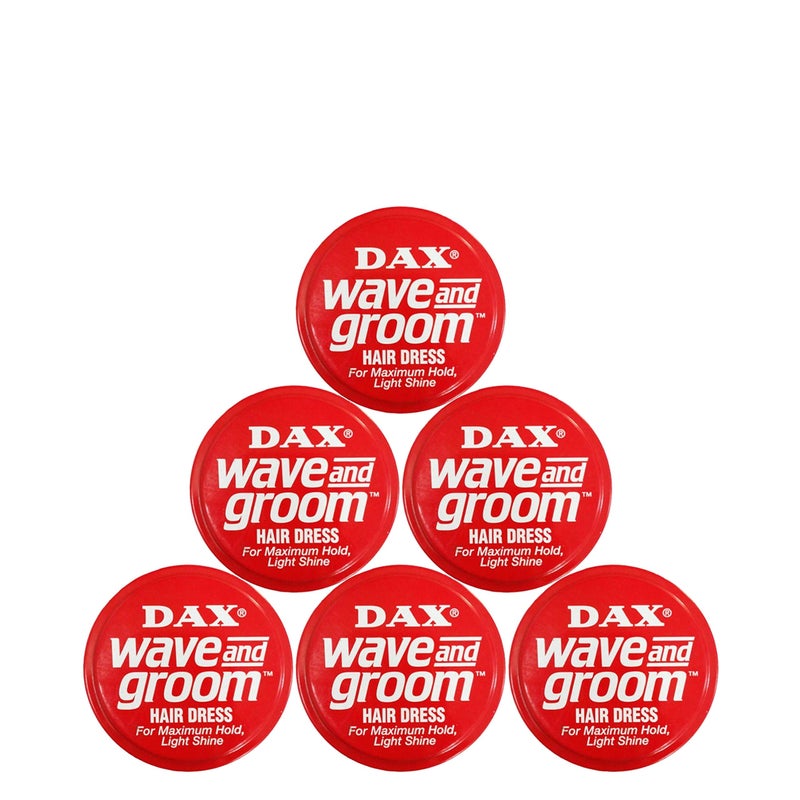 Dax Wave and Groom Hair Dress, 3.5-Ounce Jars (Pack of 6) - Image 3