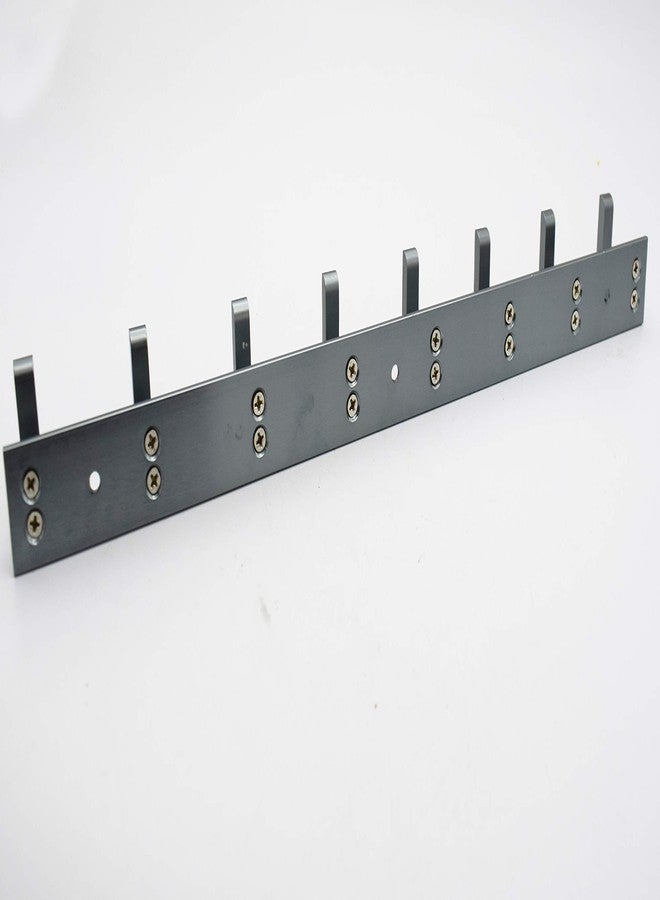RAB Khuti Aluminum Wall Hooks for Hanging Cloth and Towel Hangers for Wall Hooks (Code:-KHUTI 415, Finish- Grey, Hook- 8 Hk, Pack of 1 PCS) - Image 3