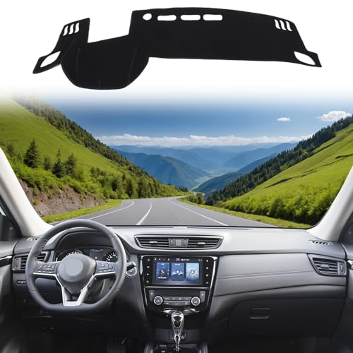 LLKUANG Dash Cover Mat Dashboard Mat Compatible with Nissan X-Trail T33 2021-2025,Polyester Car Dashboard Cover Sun Shade Pad,Suede Car Anti-Slip Dash Board Pad for XTRAIL Accessories,for LHD - Image 1