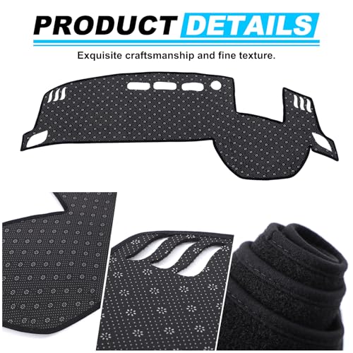 LLKUANG Dash Cover Mat Dashboard Mat Compatible with Nissan X-Trail T33 2021-2025,Polyester Car Dashboard Cover Sun Shade Pad,Suede Car Anti-Slip Dash Board Pad for XTRAIL Accessories,for LHD - Image 5
