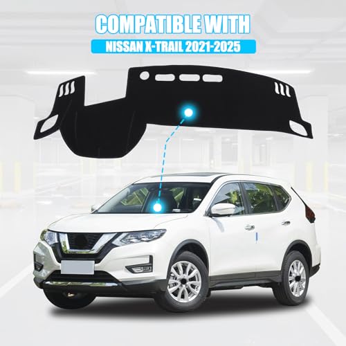 LLKUANG Dash Cover Mat Dashboard Mat Compatible with Nissan X-Trail T33 2021-2025,Polyester Car Dashboard Cover Sun Shade Pad,Suede Car Anti-Slip Dash Board Pad for XTRAIL Accessories,for LHD - Image 4
