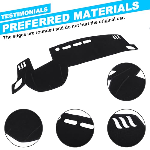 LLKUANG Dash Cover Mat Dashboard Mat Compatible with Nissan X-Trail T33 2021-2025,Polyester Car Dashboard Cover Sun Shade Pad,Suede Car Anti-Slip Dash Board Pad for XTRAIL Accessories,for LHD - Image 3