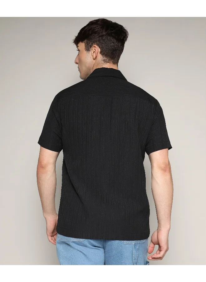 كامبوس سوترا قميص مخطط ذاتي التصميم للرجال