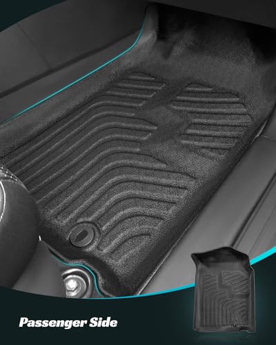 COTAZA Floor Mats for Nissan Altima 2013-2018 Car Accessories Set All Weather Rubber TPE Tech Black Trunk Cargo Liner & Front Rear Tapetes Custom Fit Carpets for Altima 2018 2017 2016 2015 2014 2013 - Image 4