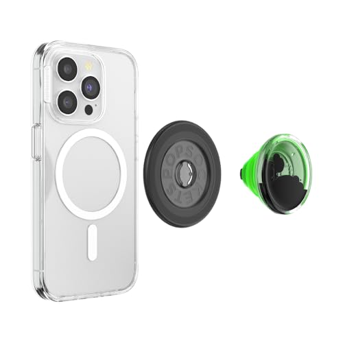 PopSockets Tidepool Phone Grip with Expanding Kickstand, Compatible with MagSafe®, Magnetic Ring for iPhone and Android Included, Phone Holder, Wireless Charging Compatible - Tidepool Dreamy Whirl - Image 4
