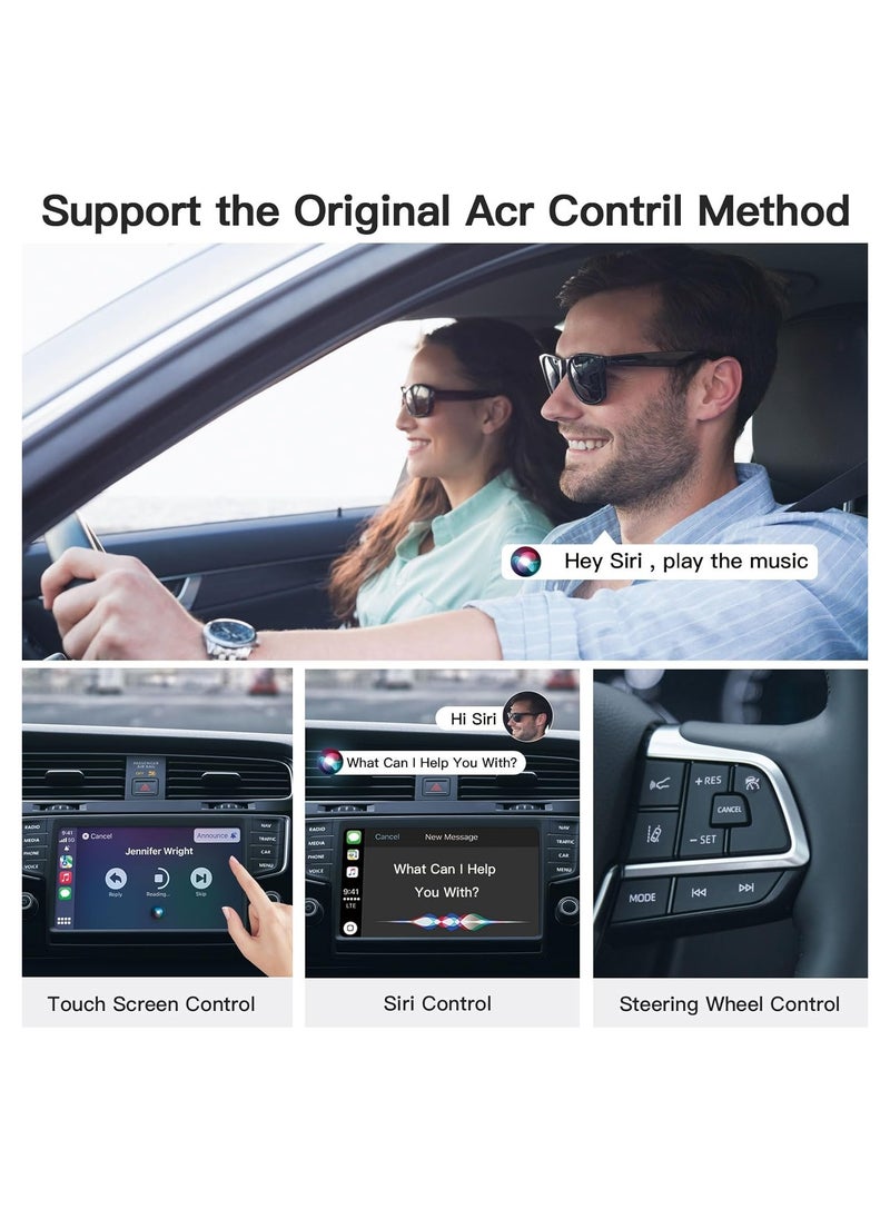 Wireless CarPlay Adapter for Factory Wired CarPlay, Online Update Plug & Play 5Ghz WiFi, Wireless CarPlay Dongle for OEM Wired CarPlay Cars Model Year After 2015, Low Latency, Auto Connect
