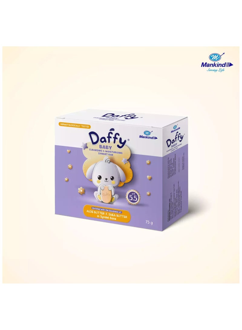 Daffy Baby Ph 5.5 Cleansing & Moisturizing Bathing Bar 75gm  - Image 1