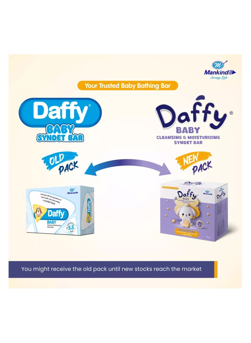 Daffy Baby Ph 5.5 Cleansing & Moisturizing Bathing Bar 75gm  - Image 3