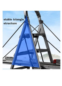 SUNRISE Folding 7 Step Ladder, Step Stool, Portable, Lightweight, Anti Slip Pedal, Handrail For Home Kitchen Office  - Image 5