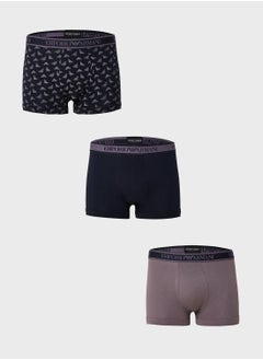 EMPORIO ARMANI 3 Pack Logo Band Boxers  - Image 1