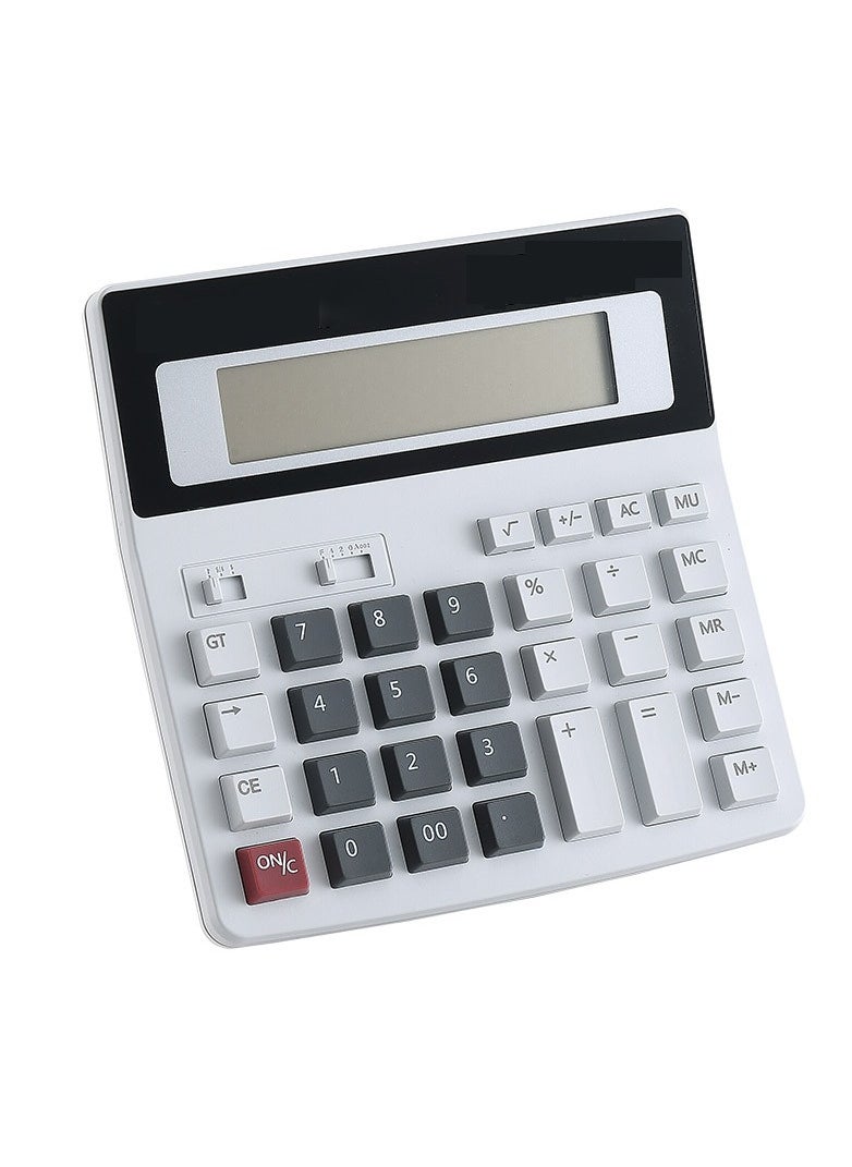 Merrystick Corrected Sentence Large Lcd Display Calculator with 12 Large Buttons Solar Cell and Dual Power Supply Suitable for Teachers Classrooms High Schools Colleges Offices and Business Research Accessories.  - Image 1