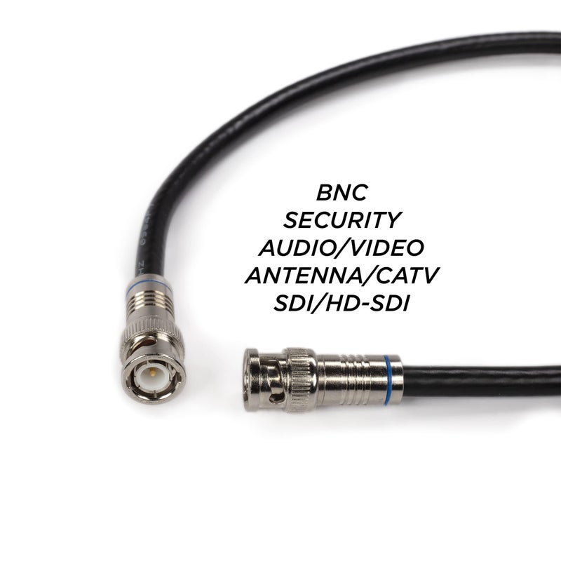 THE CIMPLE CO - BNC Cable, 25 FT, RG6 HD-SDI and SDI, with Two Male BNC Connections, 75 Ohm, Professional Grade, Low Loss, 8 Meter, Black - Image 4