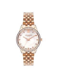 Women Analog Tonneau Shape Metal Wrist Watch 35 mm