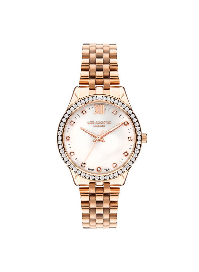 Lee Cooper - Women Analog Tonneau Shape Metal Wrist Watch 35 mm - Image 1