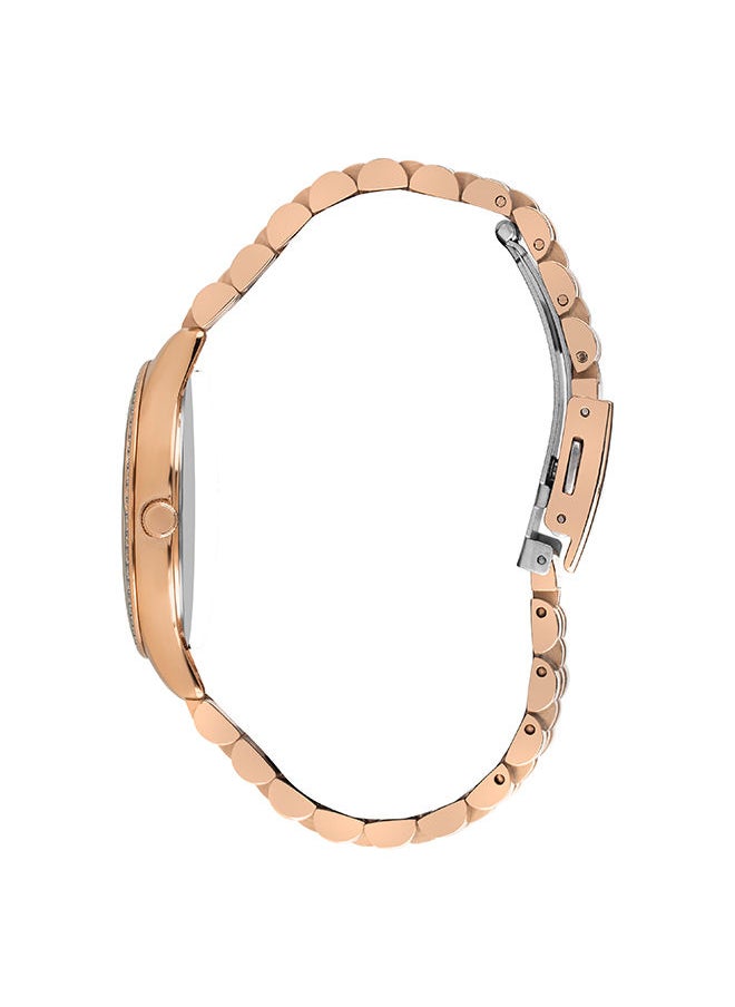 Lee Cooper - Women Analog Tonneau Shape Metal Wrist Watch 35 mm - Image 1