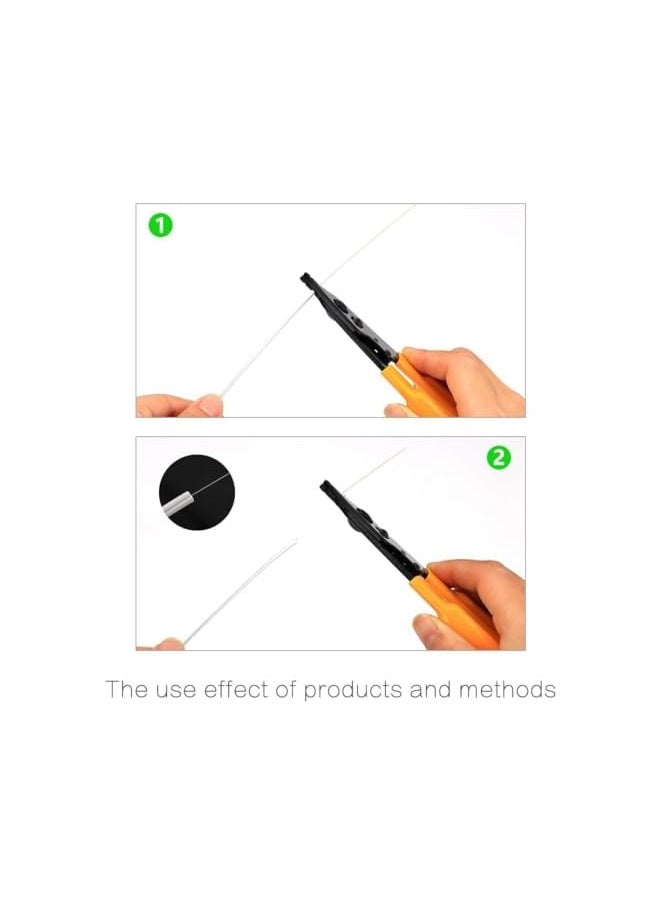 PROMASS promass Fiber Optic Stripping Pliers, Squeeze Pliers 3 Port Hole Fiber Optic Stripping Tool with Hex Socket Wrench for Jacket, Buffer, and 125μm-250μm Coating Stripping  - Image 3