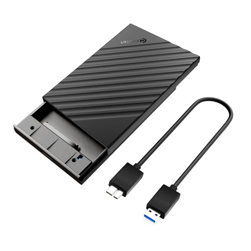 Cablet 2.5 Inch SATA USB 3.0 HDD/SSD 5Gbps Speed Portable External Enclosure for 7mm and 9.5mm, Tool-Free Design, Supports UASP Max 6TB (HD2599-U3 (USB 3.0)) - Image 1