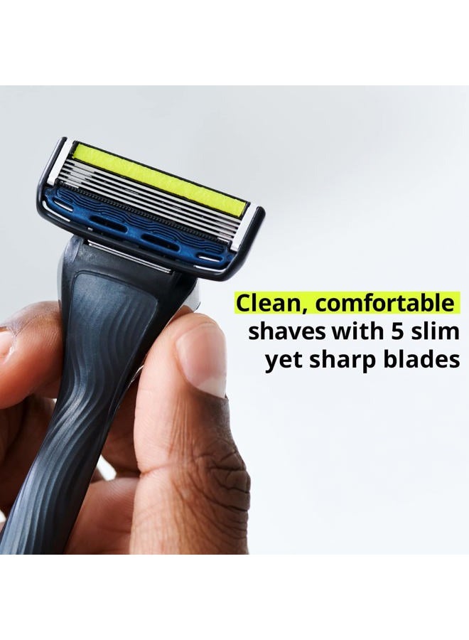 Dorco Pace 5 Pro Razors - Shaving System For Men with Trimmer - 16 Refill Cartridge Set - Image 2