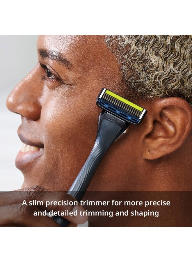 Dorco Pace 5 Pro Razors - Shaving System For Men with Trimmer - 16 Refill Cartridge Set - Image 4