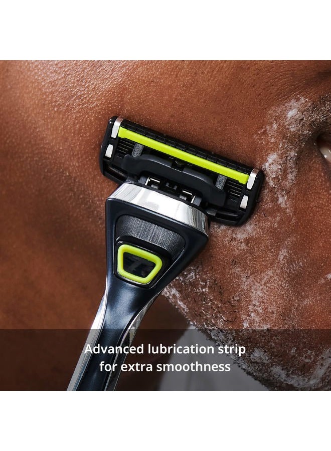 Dorco Pace 5 Pro Razors - Shaving System For Men with Trimmer - 16 Refill Cartridge Set - Image 3