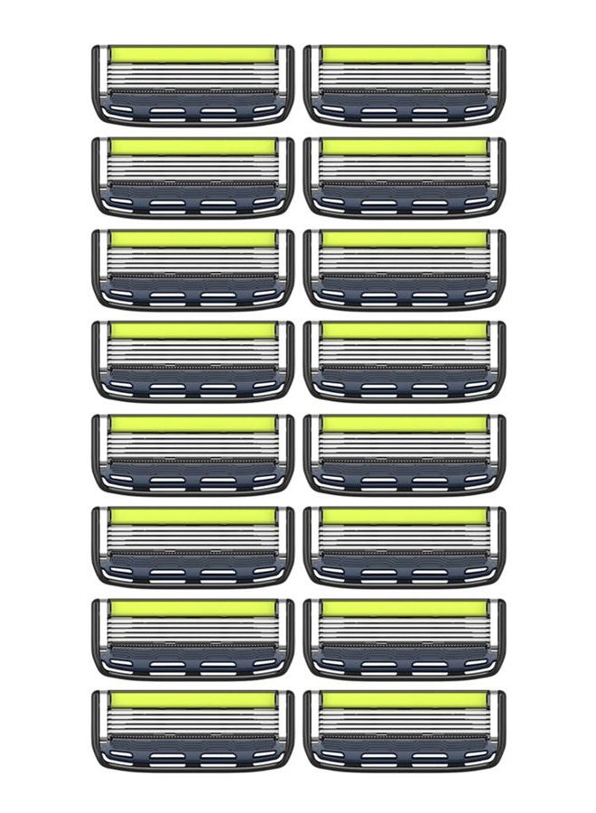 Dorco Pace 5 Pro Razors - Shaving System For Men with Trimmer - 16 Refill Cartridge Set - Image 1