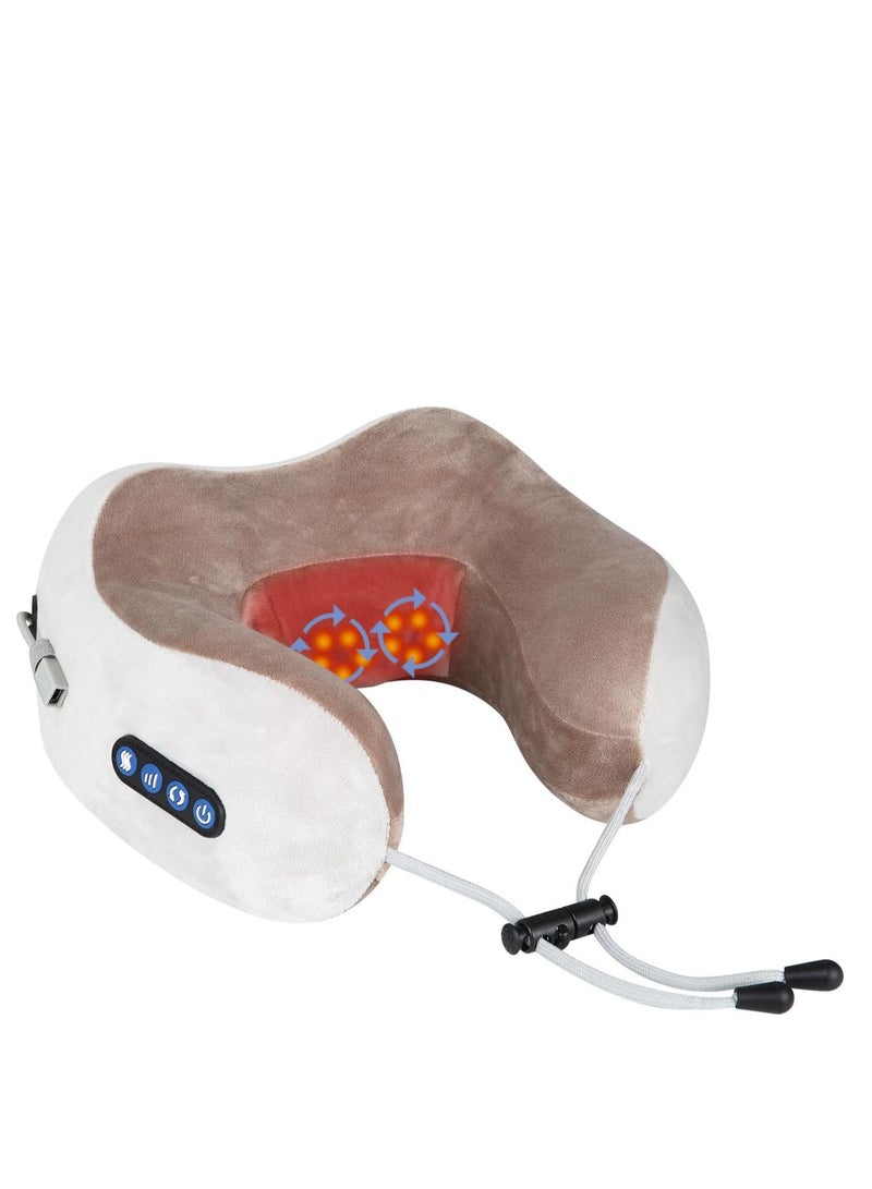 Generic Rechargeable Electric Neck Massager Pillow: Unparalleled massage experience with 3 intensity levels and 3 different modes, relieve pain and provide instant comfort anywhere, whether at home or at work - Image 1