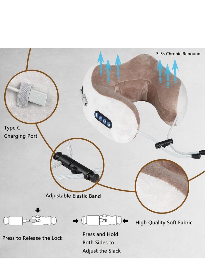 Generic Rechargeable Electric Neck Massager Pillow: Unparalleled massage experience with 3 intensity levels and 3 different modes, relieve pain and provide instant comfort anywhere, whether at home or at work - Image 5